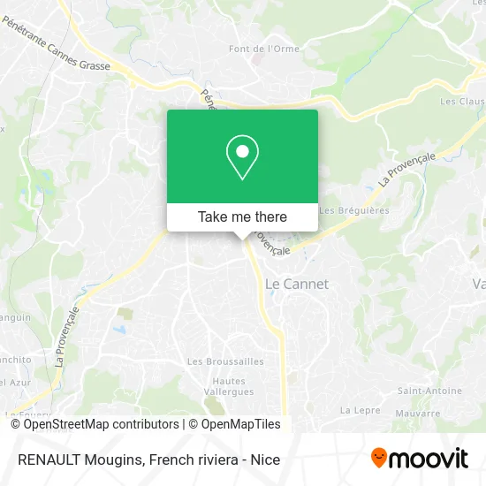 Mapa RENAULT Mougins