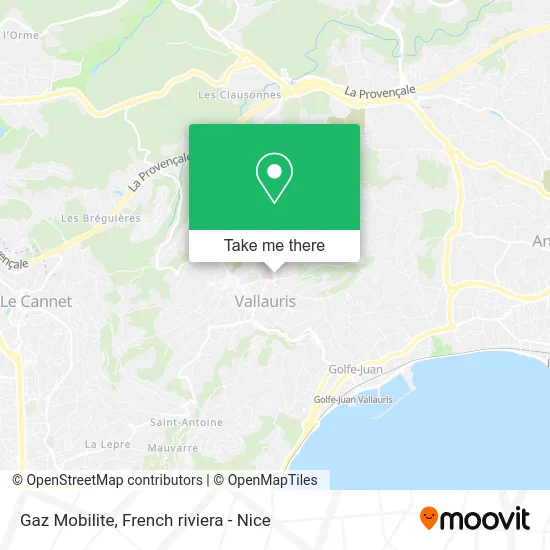 Gaz Mobilite map