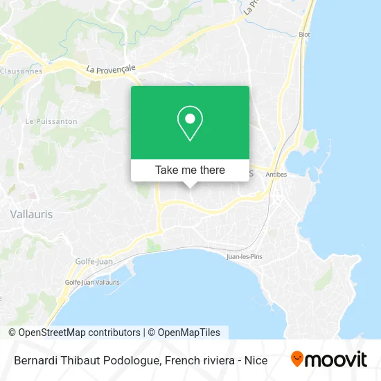 Bernardi Thibaut Podologue map