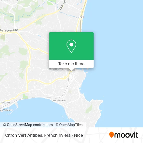 Citron Vert Antibes map