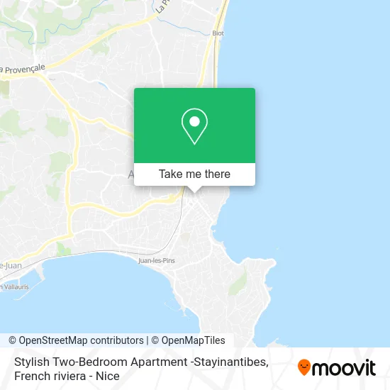 Stylish Two-Bedroom Apartment -Stayinantibes map