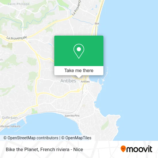 Bike the Planet map