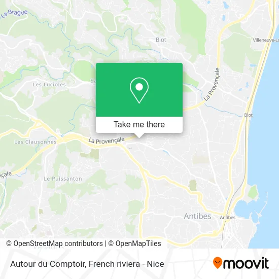 Autour du Comptoir map