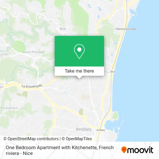 One Bedroom Apartment with Kitchenette map