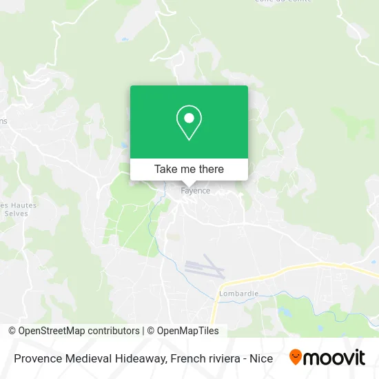 Provence Medieval Hideaway map