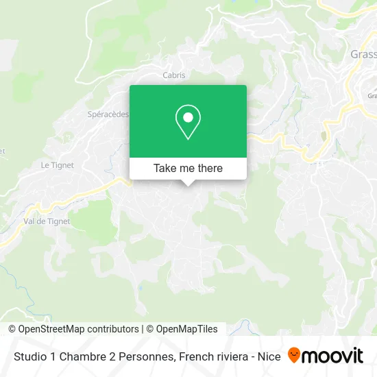 Studio 1 Chambre 2 Personnes map