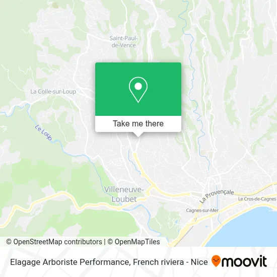 Elagage Arboriste Performance map