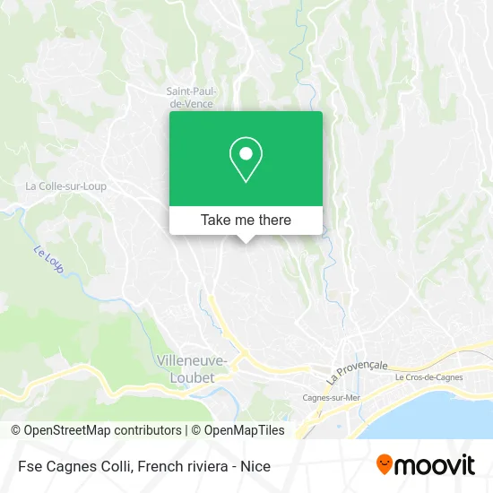 Fse Cagnes Colli map