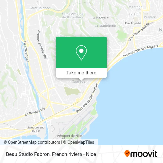 Beau Studio Fabron map