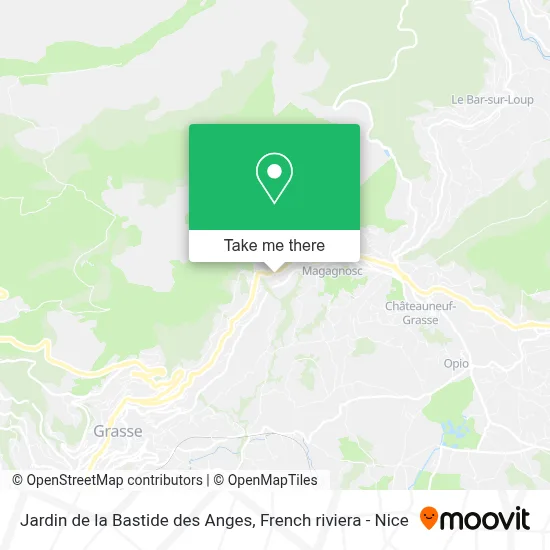 Jardin de la Bastide des Anges map