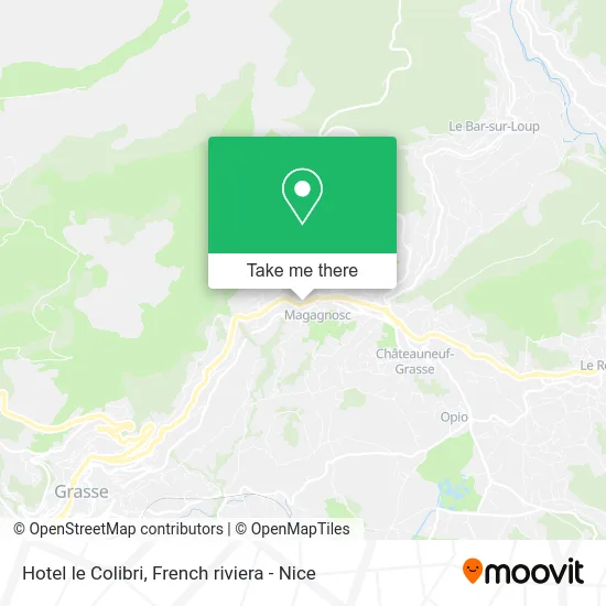 Hotel le Colibri map