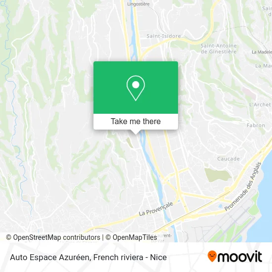 Auto Espace Azuréen map