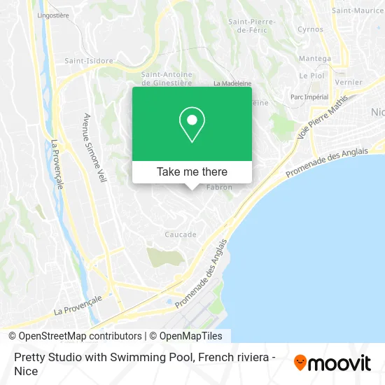 Pretty Studio with Swimming Pool map