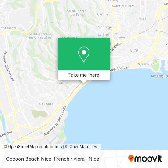 Cocoon Beach Nice map