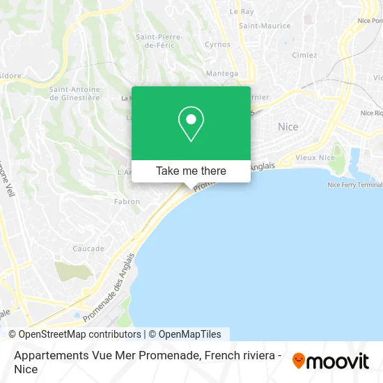 Appartements Vue Mer Promenade map