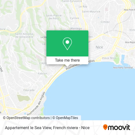 Appartement le Sea View map