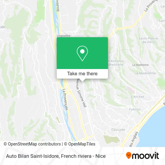 Auto Bilan Saint-Isidore map