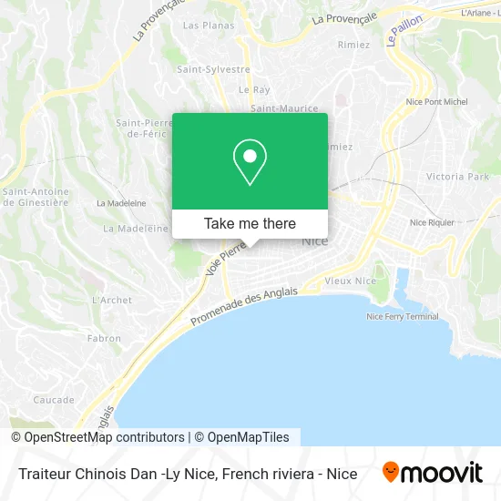 Mapa Traiteur Chinois Dan -Ly Nice