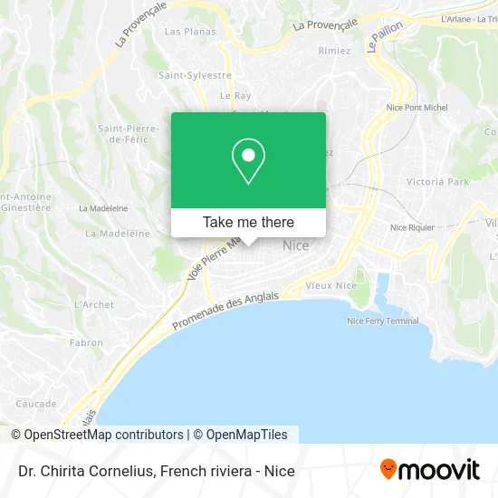 Dr. Chirita Cornelius map