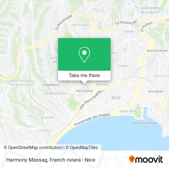 Harmony Massag map