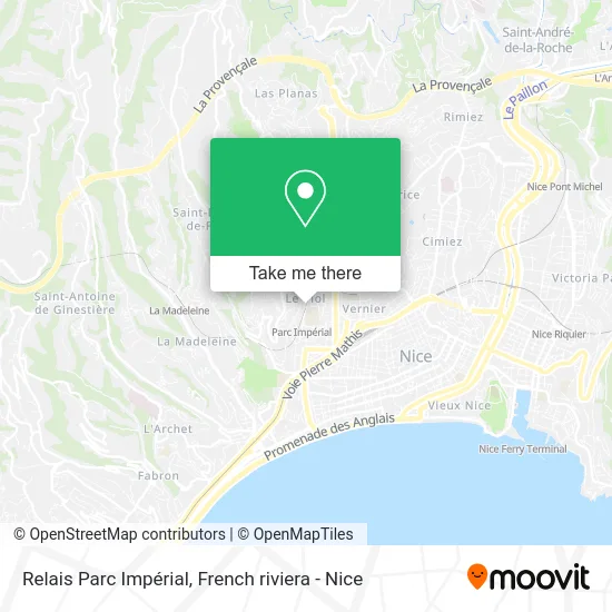 Relais Parc Impérial map