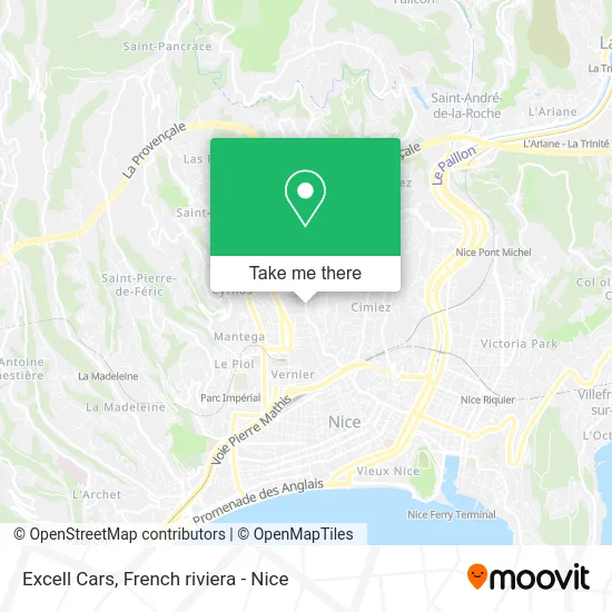 Excell Cars map
