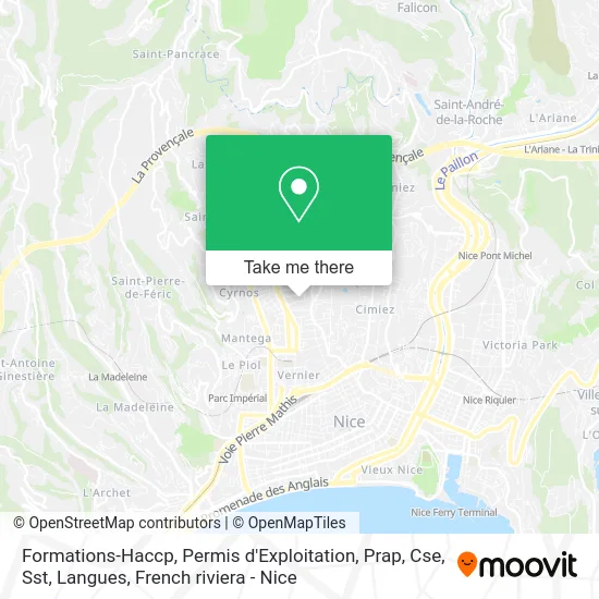 Formations-Haccp, Permis d'Exploitation, Prap, Cse, Sst, Langues map