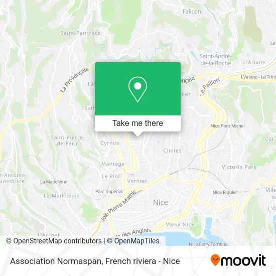 Association Normaspan map
