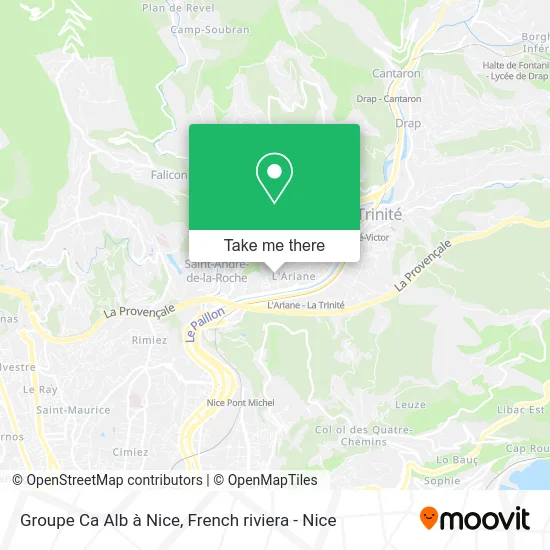 Groupe Ca Alb à Nice map