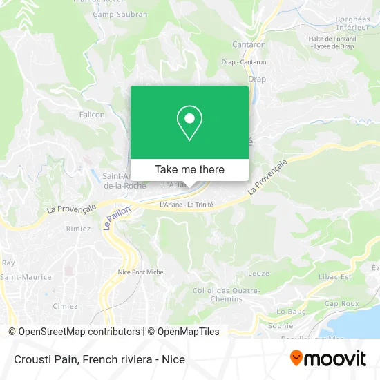 Crousti Pain map