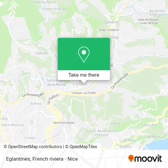 Eglantines map
