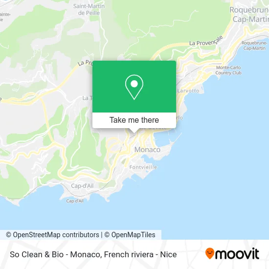 So Clean & Bio - Monaco map