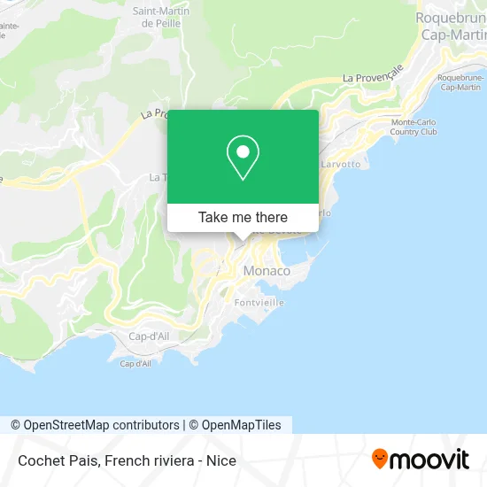 Cochet Pais map