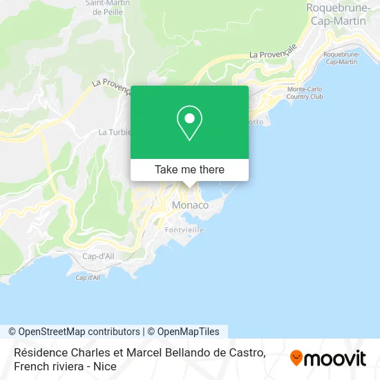 Résidence Charles et Marcel Bellando de Castro map