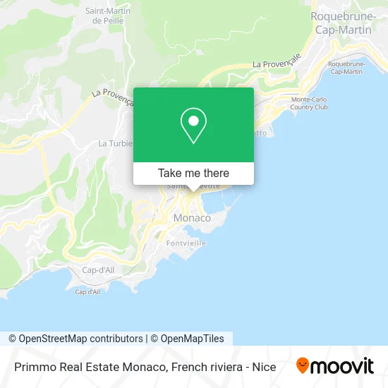Primmo Real Estate Monaco map