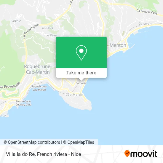 Villa la do Re map