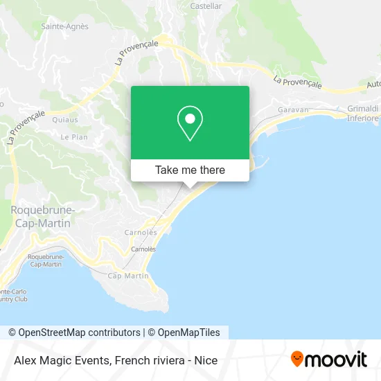 Alex Magic Events map