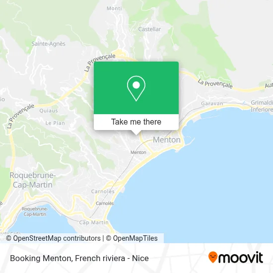 Booking Menton map