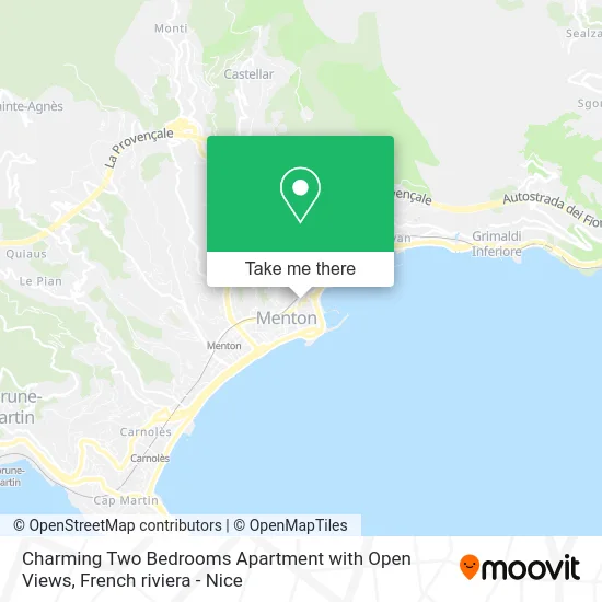 Charming Two Bedrooms Apartment with Open Views map