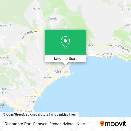 Ristorante Port Garavan map