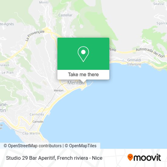 Studio 29 Bar Aperitif map