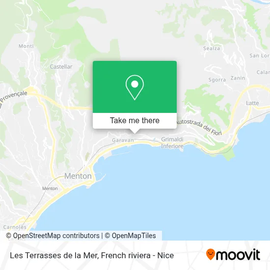 Les Terrasses de la Mer map