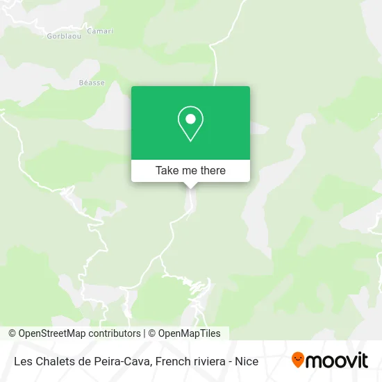 Les Chalets de Peira-Cava map