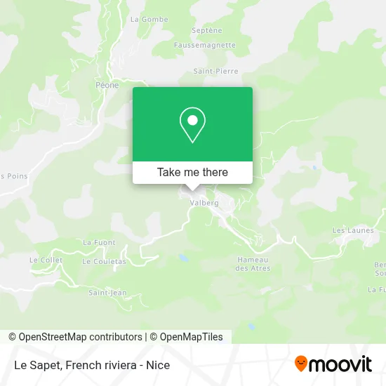 Le Sapet map