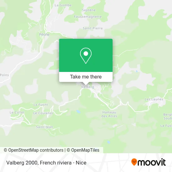 Valberg 2000 map
