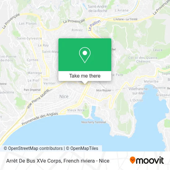 Arrêt De Bus XVe Corps map