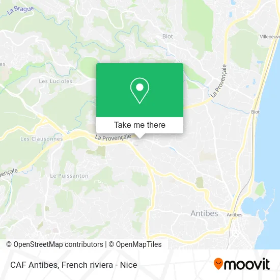 CAF Antibes map