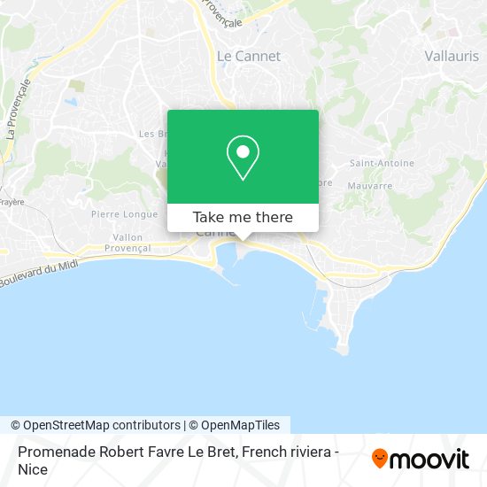Promenade Robert Favre Le Bret map