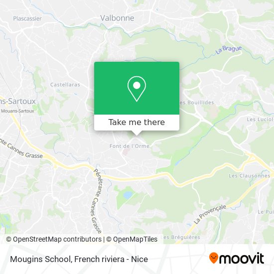 Mapa Mougins School