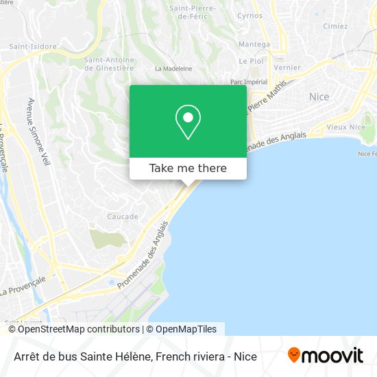 Arrêt de bus Sainte Hélène map